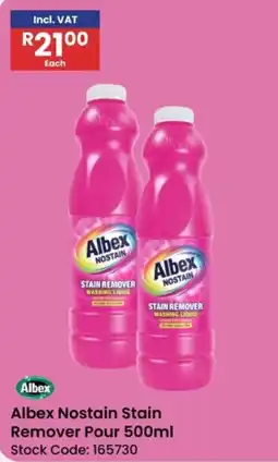 Africa Cash and Carry Albex Nostain Stain Remover Pour offer