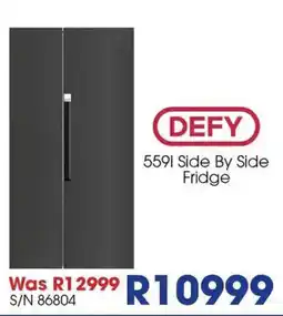 Hirsch's DEFY 559I Side By Side Fridge offer