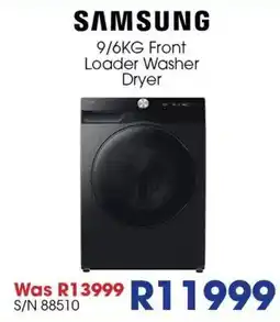 Hirsch's SAMSUNG 9/6KG Front Loader Washer Dryer offer