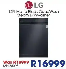 Hirsch's LG 14PI Matte Black QuadWash Steam Dishwasher offer