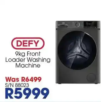DEFY 9kg Front Loader Washing Machine