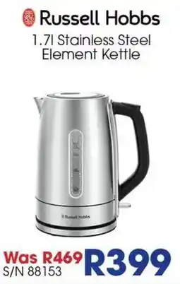 Hirsch's Russell Hobbs 1.7L Stainless Steel Element Kettle offer