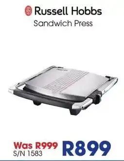 Hirsch's Russell Hobbs Sandwich Press offer