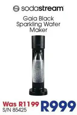Hirsch's sodastream Gaia Black Sparkling Water Maker offer