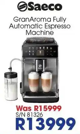 Hirsch's Saeco GranAroma Fully Automatic Espresso Machine offer