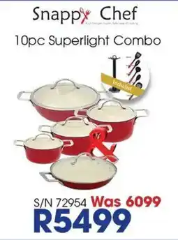 Hirsch's Snappy Chef 10pc Superlight Combo offer
