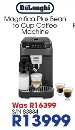 Hirsch's DeLonghi Magnifica Plus Bean to Cup Coffee Machine offer