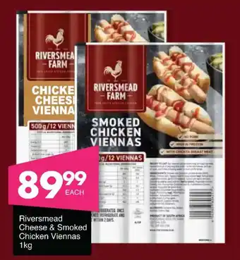 Riversmead Cheese & Smoked Chicken Viennas