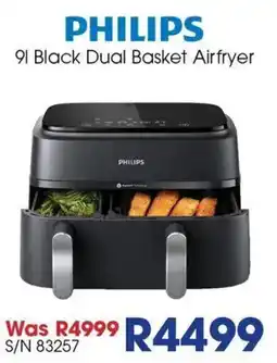 Hirsch's PHILIPS 91 Black Dual Basket Airfryer offer