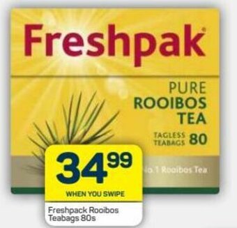 Pick n Pay Freshpack Rooibos Teabag 80s offer