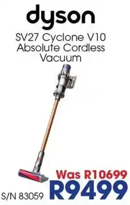 Hirsch's dyson SV27 Cyclone V10 Absolute Cordless Vacuum offer