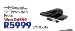 Hirsch's Empire 26" Black Iron Press offer