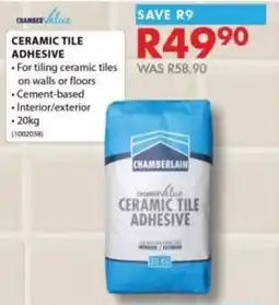 Chamberlain Chamberlain ceramic tile adhesive offer