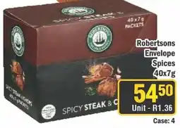 J&E Cash and Carry Robertsons Envelope Spices offer