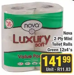 J&E Cash and Carry Nova Luxury soft Toilet Rolls offer