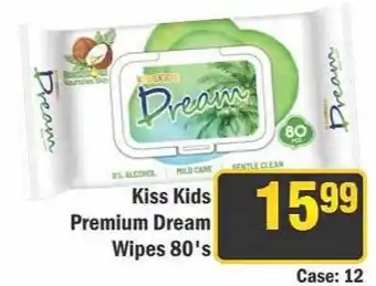 J&E Cash and Carry Kiss Kids Premium Dream Wipes offer