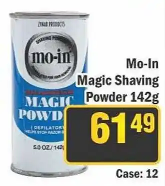 J&E Cash and Carry Mo-In Magic Shaving Powder offer