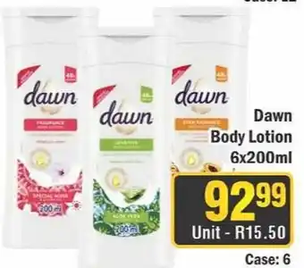 J&E Cash and Carry Dawn Body Lotion offer
