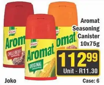 J&E Cash and Carry Aromat Seasoning Canister offer