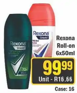 J&E Cash and Carry Rexona Roll-on offer