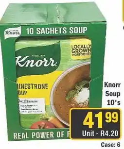 J&E Cash and Carry Knorr Minestrone Soup offer