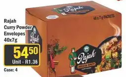 J&E Cash and Carry Rajah Curry Powder Envelopes offer