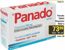 J&E Cash and Carry Panado tablets offer