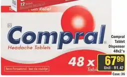 J&E Cash and Carry Compral Headache Tablets offer