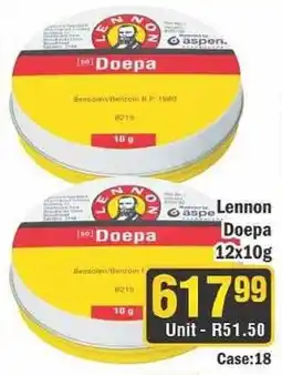 J&E Cash and Carry Lennon Doepa offer