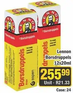 J&E Cash and Carry Lennon Borsdruppels offer