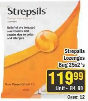 J&E Cash and Carry Strepsils Lozenges offer