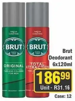 J&E Cash and Carry Brut Deodorant offer