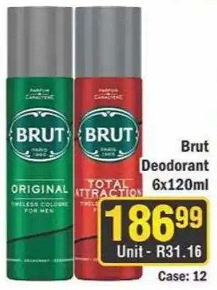 J&E Cash and Carry Brut Deodorant offer