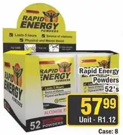 J&E Cash and Carry Rapid Energy Powders offer