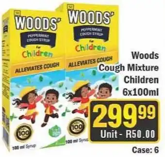 J&E Cash and Carry Woods' Peppermint Cough Syrup for Children offer