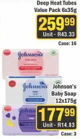 J&E Cash and Carry Johnson's Baby Soap offer