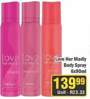 J&E Cash and Carry Love Her Madly Body Spray offer