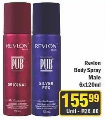 J&E Cash and Carry Revlon Body Spray Male offer