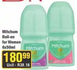 J&E Cash and Carry Mitchum Roll-on for Women offer