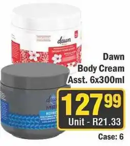 J&E Cash and Carry Dawn Body Cream offer