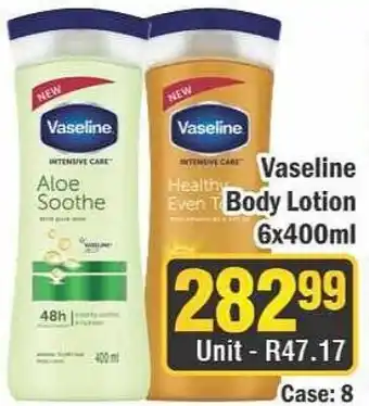 J&E Cash and Carry Vaseline Body Lotion offer