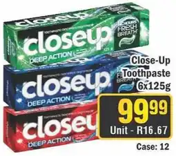 J&E Cash and Carry Close-Up Toothpaste offer