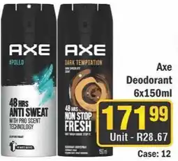 J&E Cash and Carry Axe Deodorant offer