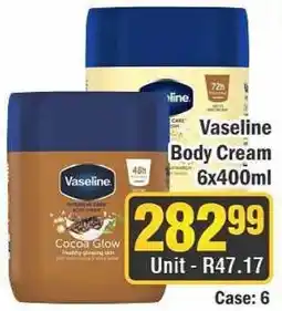 J&E Cash and Carry Vaseline Body Cream offer