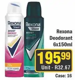 J&E Cash and Carry Rexona Deodorant offer