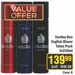 J&E Cash and Carry Yardley Deo English Blazer offer
