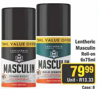 J&E Cash and Carry Lenthéric Masculin Roll-on offer