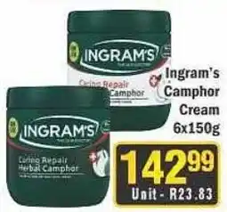 J&E Cash and Carry Ingram's Camphor Cream offer