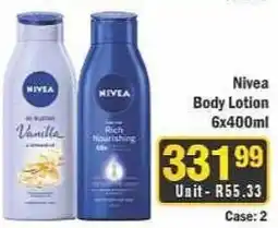 J&E Cash and Carry Nivea Body Lotion offer
