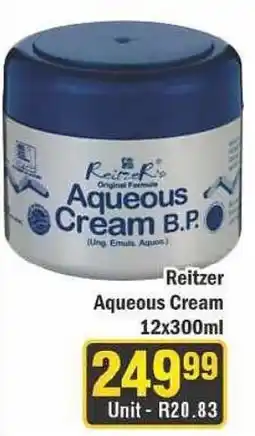 J&E Cash and Carry Reitzer Aqueous Cream B.P. offer